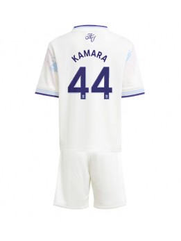 Aston Villa Boubacar Kamara #44 Dječji Rezervni Dres kompleti 2025-26 Kratak Rukavima (+ kratke hlače)